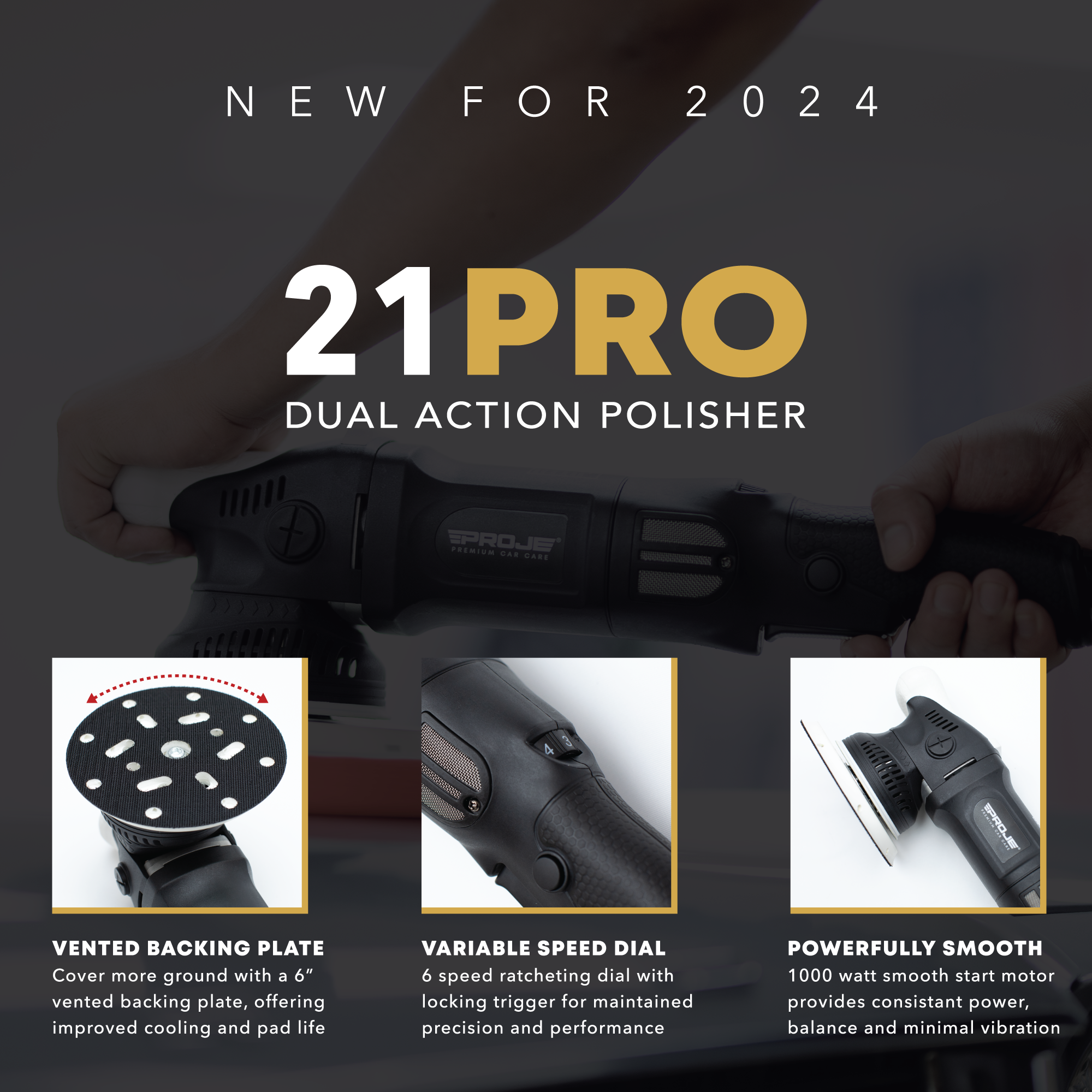 Proje Products - Wholesale Automotive Cleaning Products - 21PRO - Dual Action Polisher1