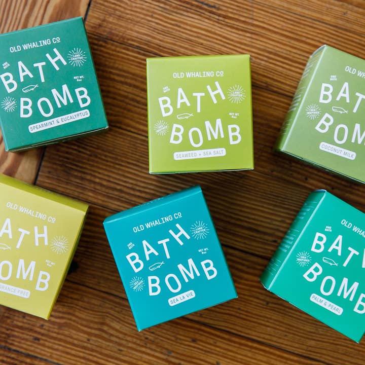 Old Whaling Company - Wholesale Bath Bomb/Fizz - Spearmint & Eucalyptus Bath Bomb