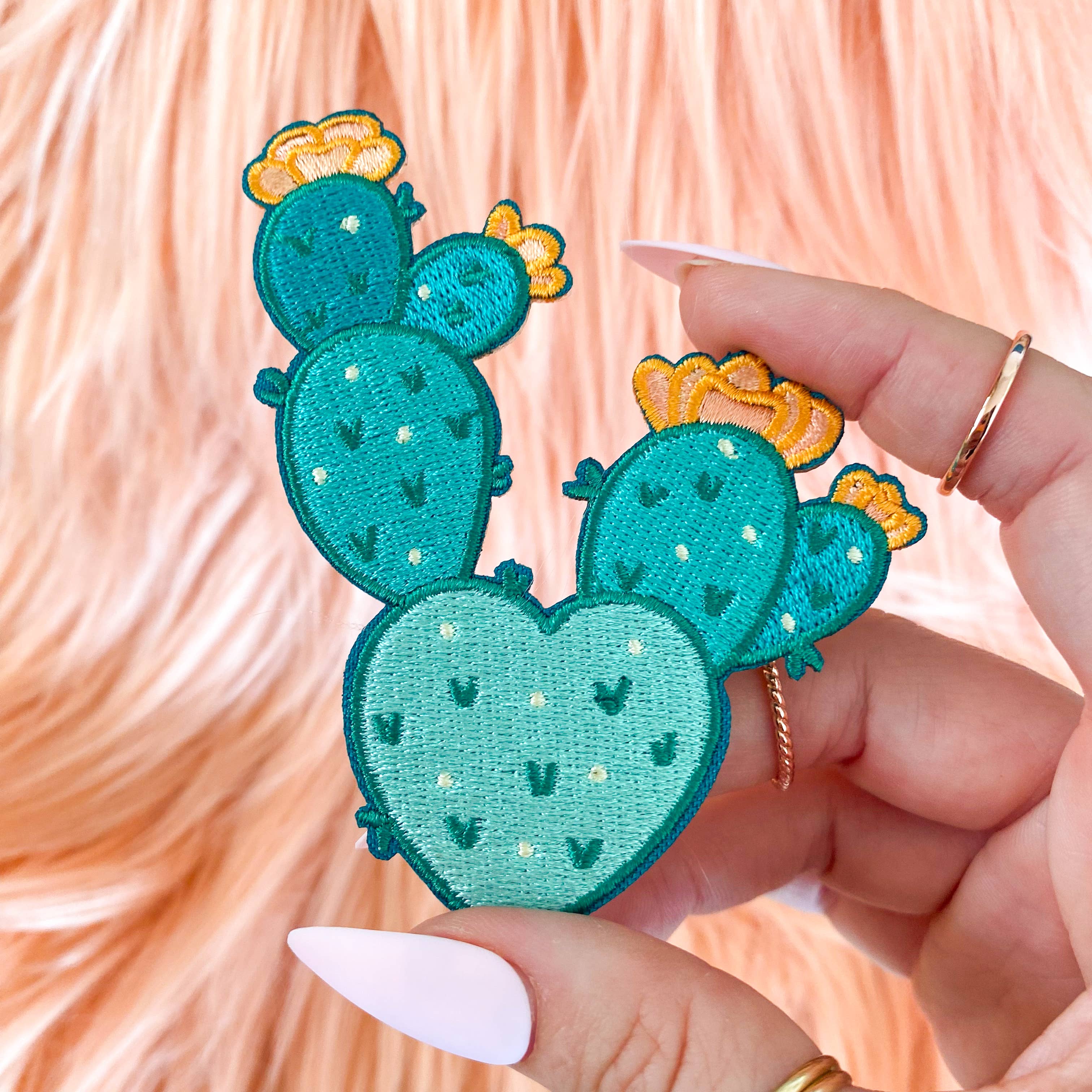 Chelzart - Wholesale Patch - Prickly Pear Cactus Embroidered Patch | Cactus Iron on Patch1
