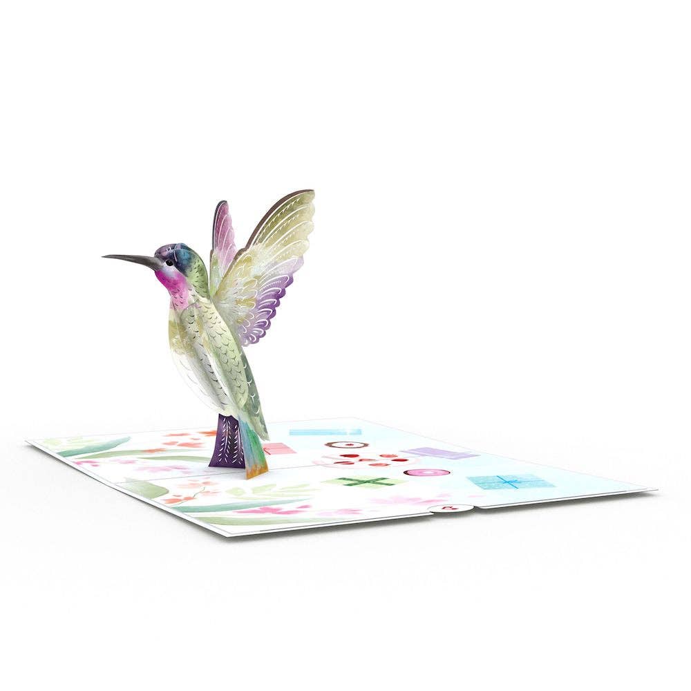 Lovepop Cards - Wholesale Birthday Card - Birthday Hummingbird 5''x7'' Card, Birthday Cards4