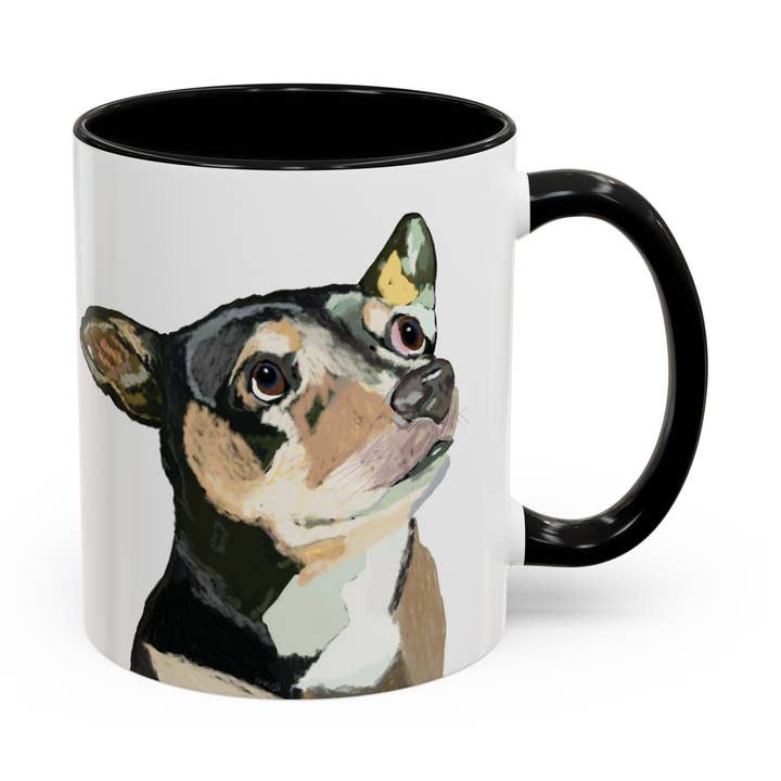 Tazze in ceramica bicolore Chihuahua - 11 oz e 15 oz per la vendita all'ingrosso da parte di Blue Cava