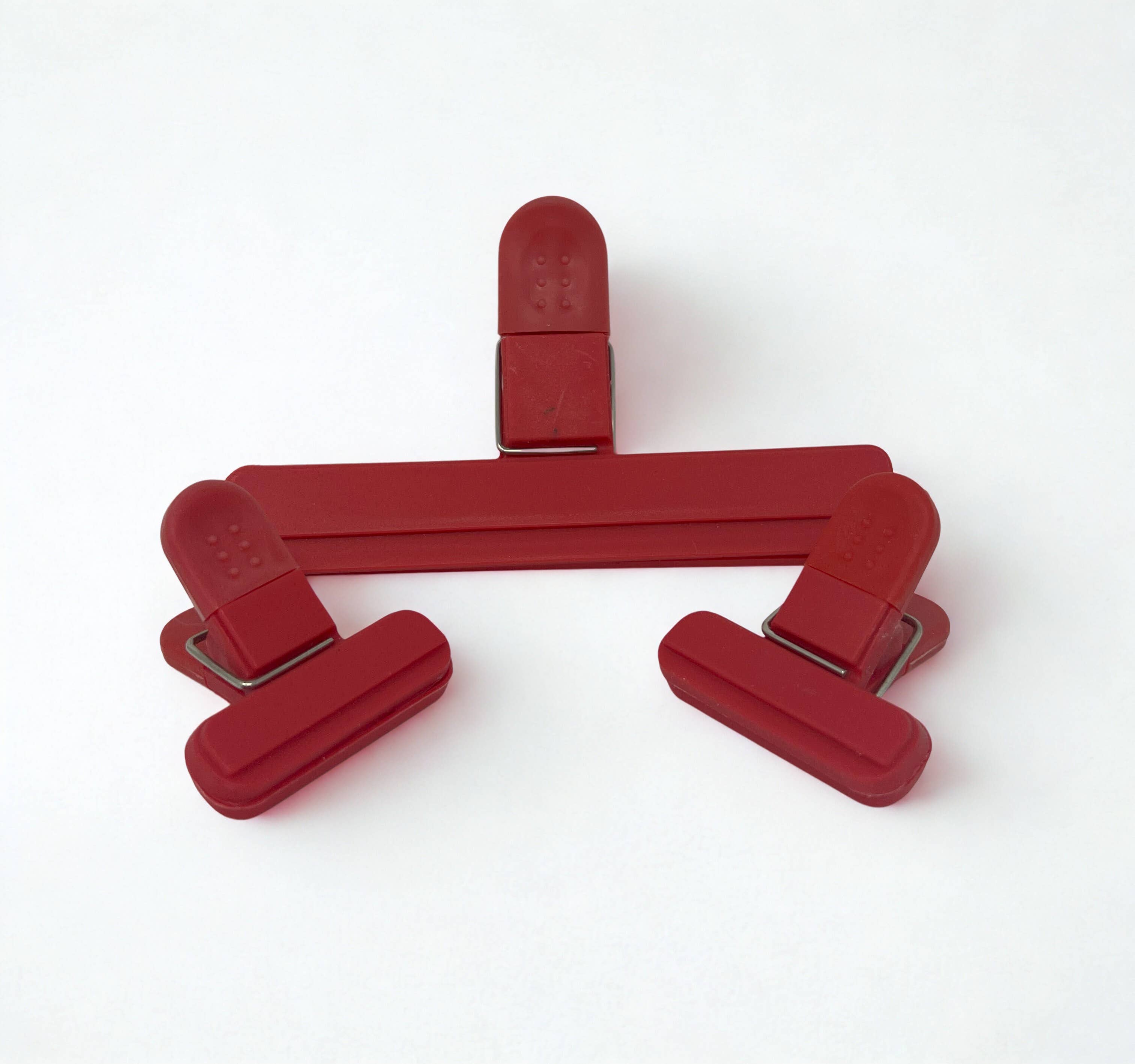 USA HomeMax - Wholesale Kitchen tool/gadget - 3pc Plastic Snack Bag Clips