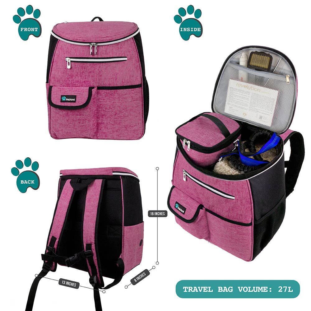 PetAmi – wholesale Pet carrier – Cat/dog – Deluxe Pet Travel Set Organizer Backpack34