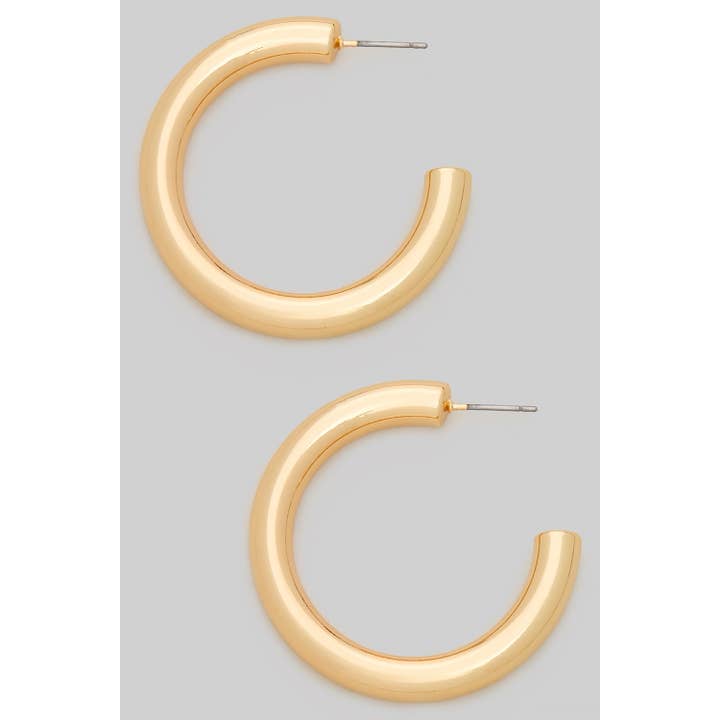 Girly - Wholesale Hoop Earrings - TUBE HOOP EARRINGS