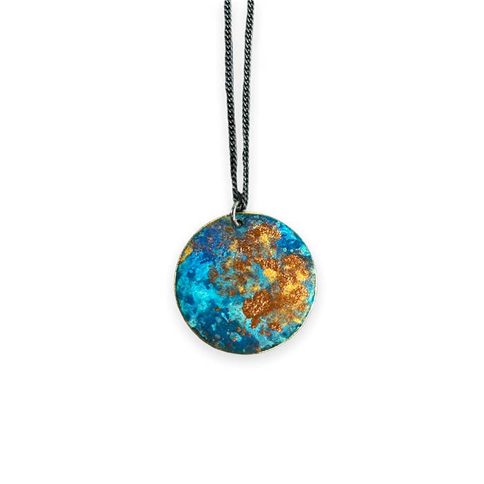 1" Circle Carina Patina for wholesale by ssd jewelry