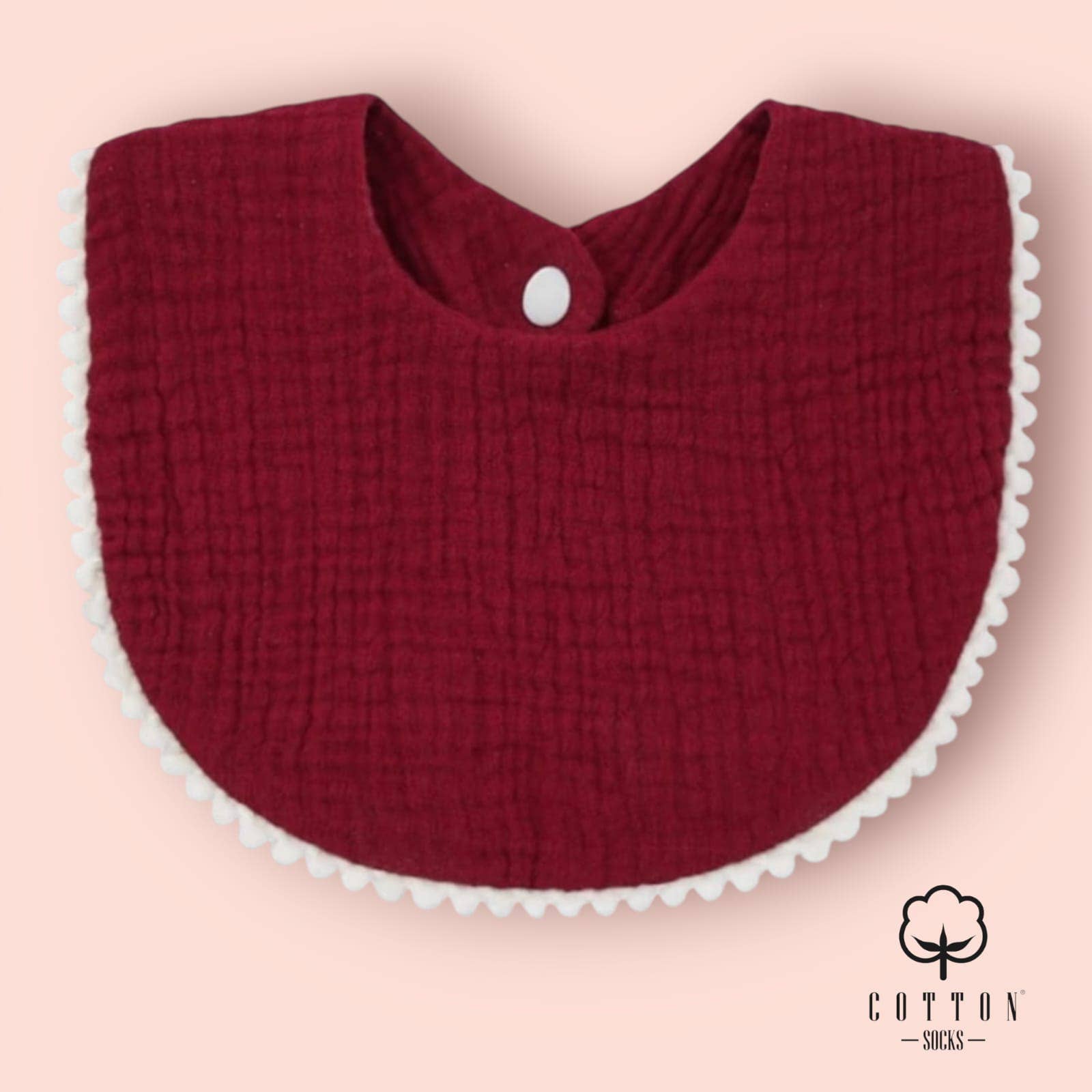 Cotton Socks - Wholesale Socks - Baby - BAO-05 Organic Cotton Bib double has 2 fabrics 25X11 cm6