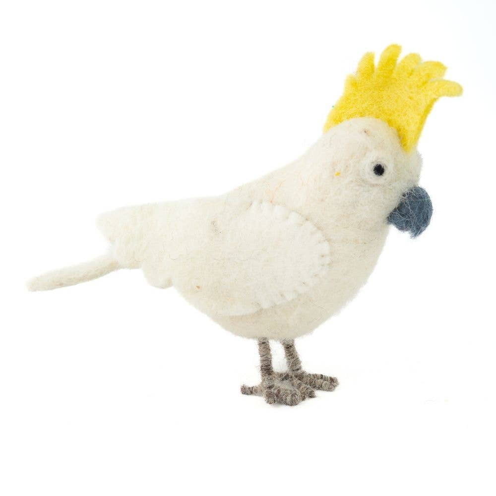 Vevoke - Wholesale Ornament - Handmade Felted Cockatoo2