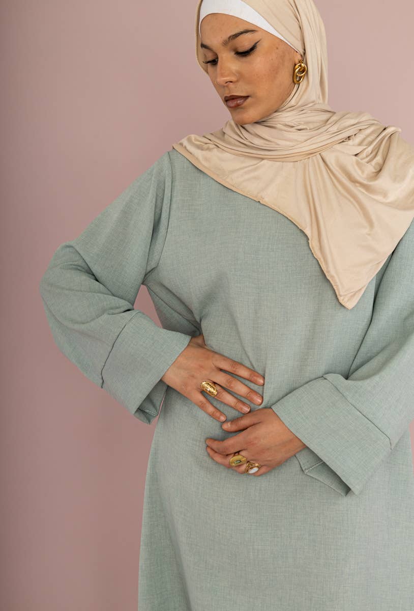 IDEAL OUTFIT – Großhandel Kaftan – Damen – Lange große Abaya mit weitem Ärmel Ref:2352LIN18