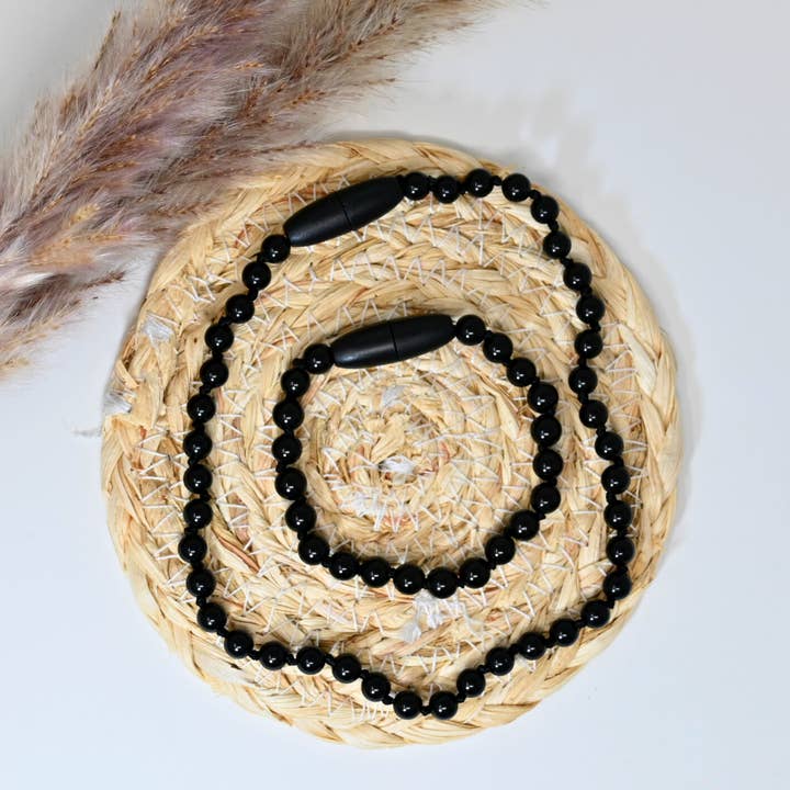 Irréversible - Wholesale Jewelry Set - BOX COLLIER & BRACELET BÉBÉ - Obsidienne *DESTOCK*1