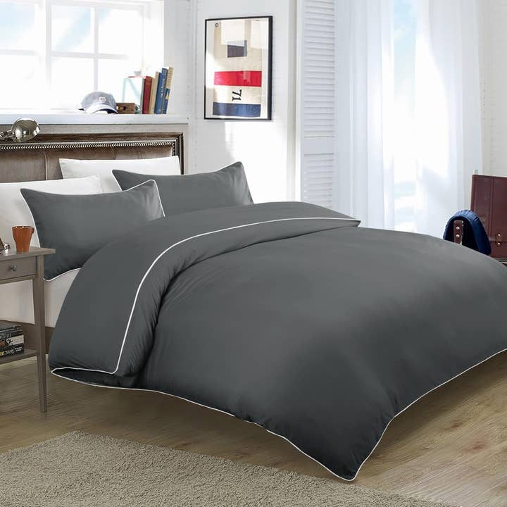 Cotton Passion – wholesale Bedding set – Duvet Cover Set Luxury Piping Ultra Soft Duvet Comforter Set9