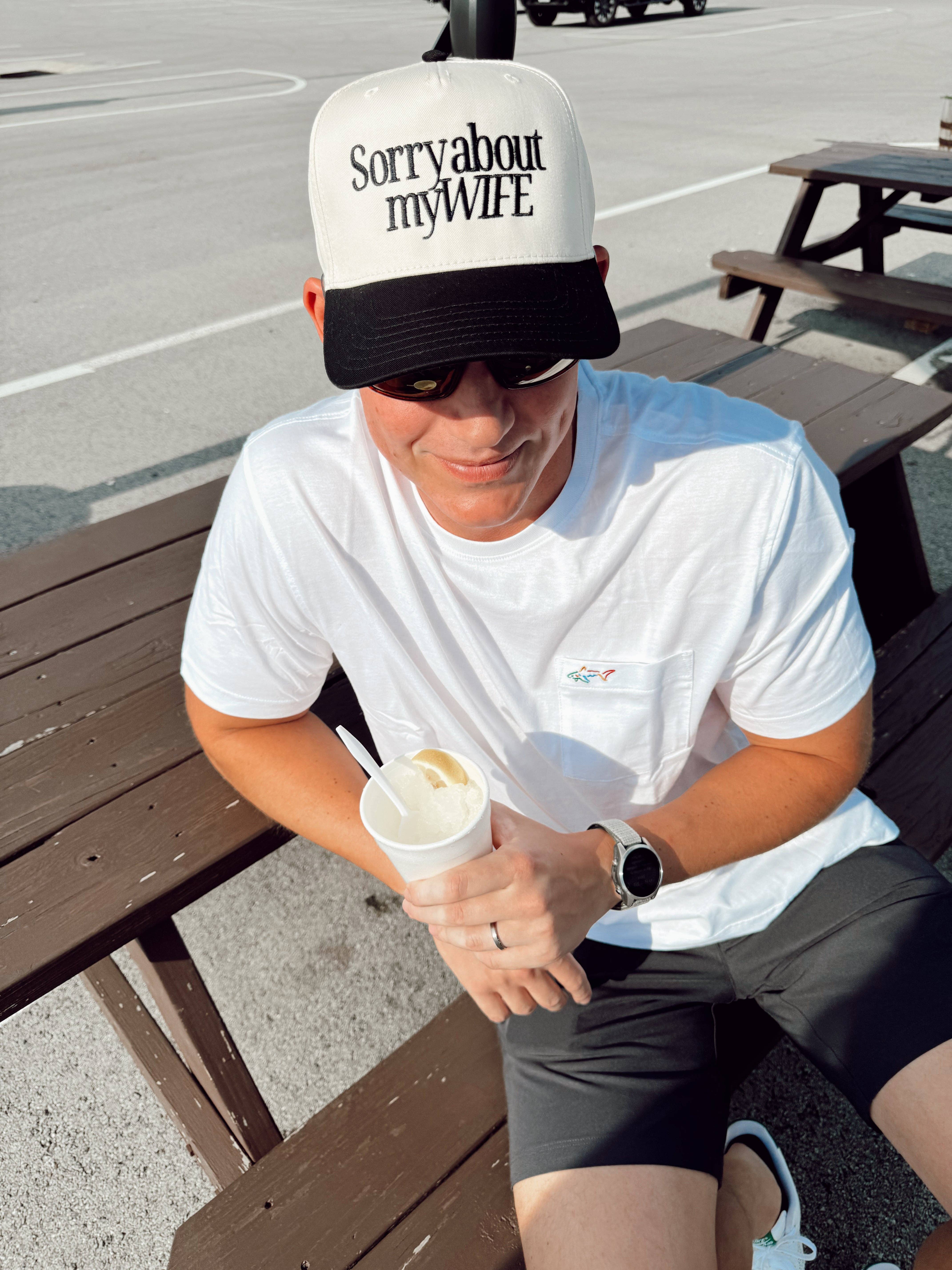 KENZKUSTOMZ - Wholesale Trucker Hat - Unisex - Sorry about my Husband / Wife Vintage Trucker Hat8