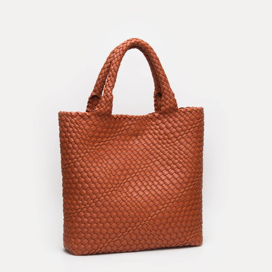 Fashion City – wholesale Tote bag – Women's – Woven Braided Tote Bag With Wristlet Pouch15