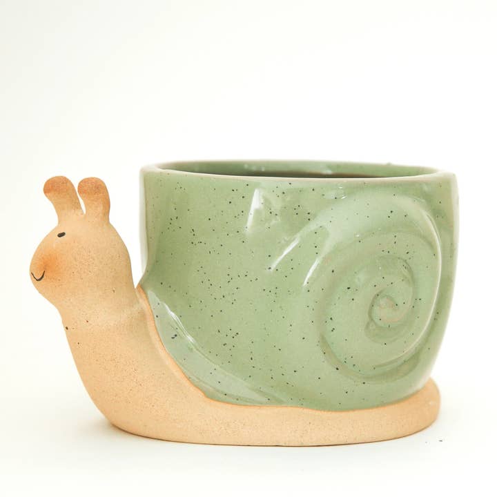 Jungle Club - Wholesale Plant Pot - Snail Planter | Lagoon