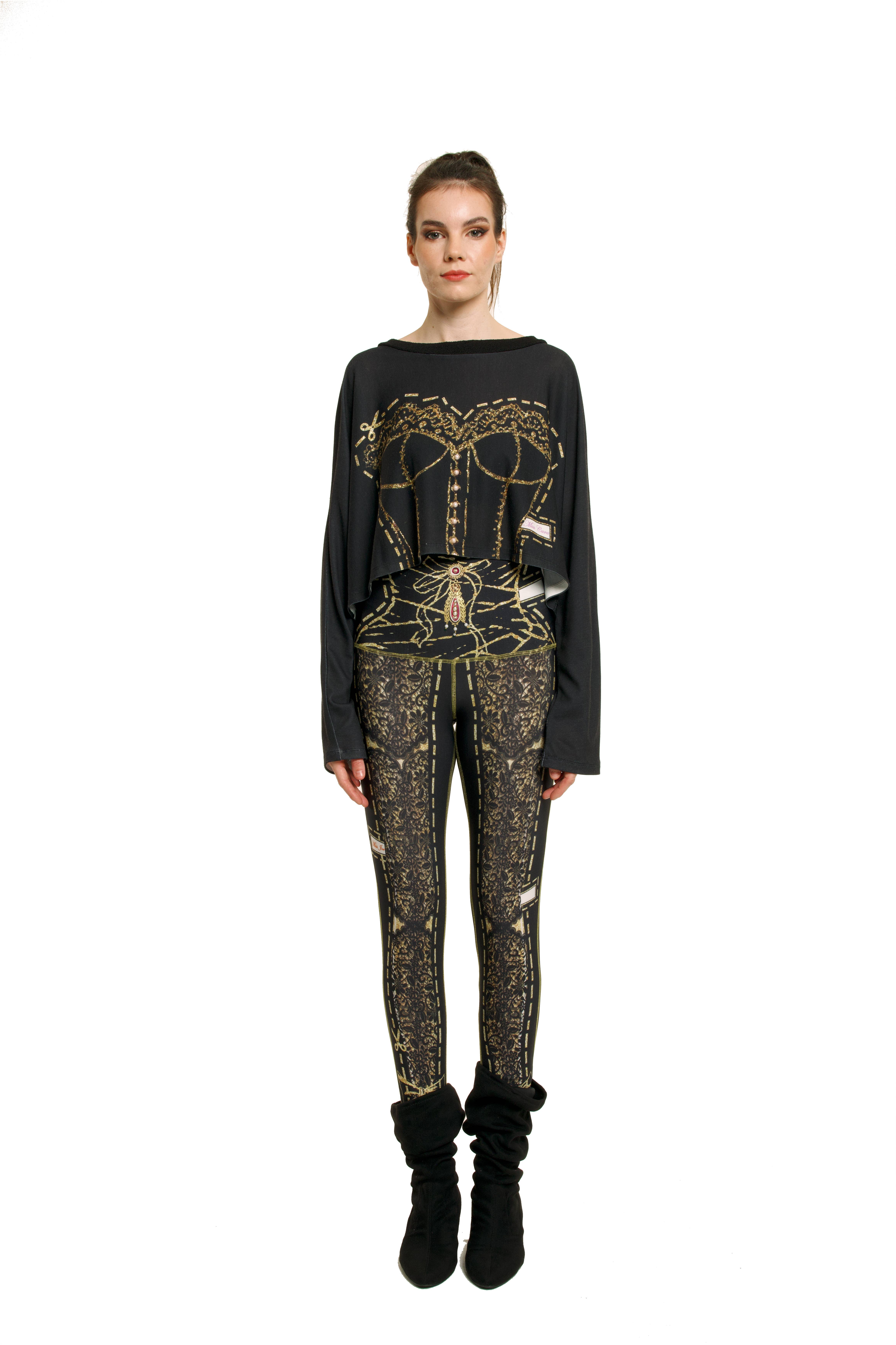 Multi color Black Comfort Leggings - Paper Dolls for wholesale on Faire0