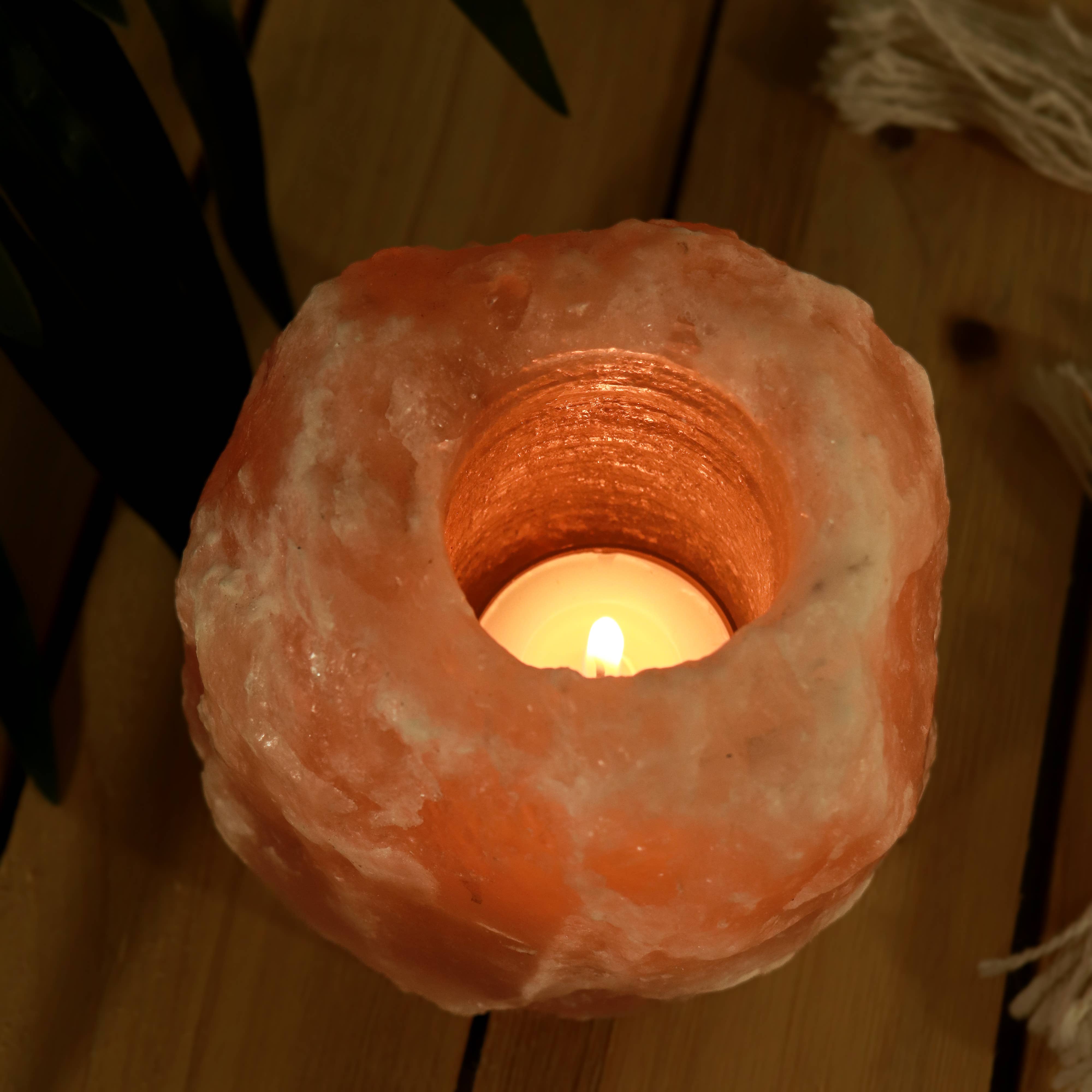 Natures Artifacts Inc – wholesale Candle holder – Himalayan Salt Crystal Candle Holder2