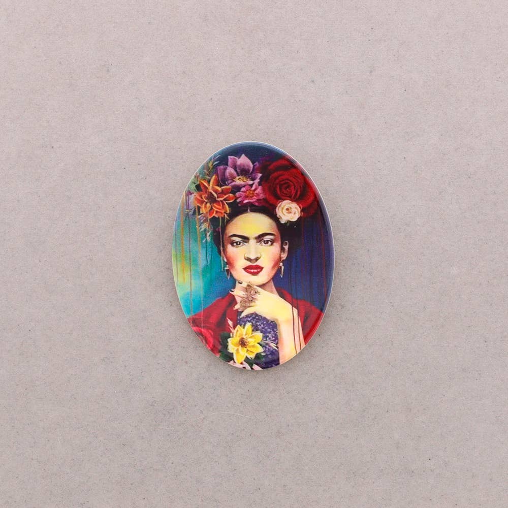 Sonata - Wholesale Snap Jewelry - Frida Oval Resin Brooch4