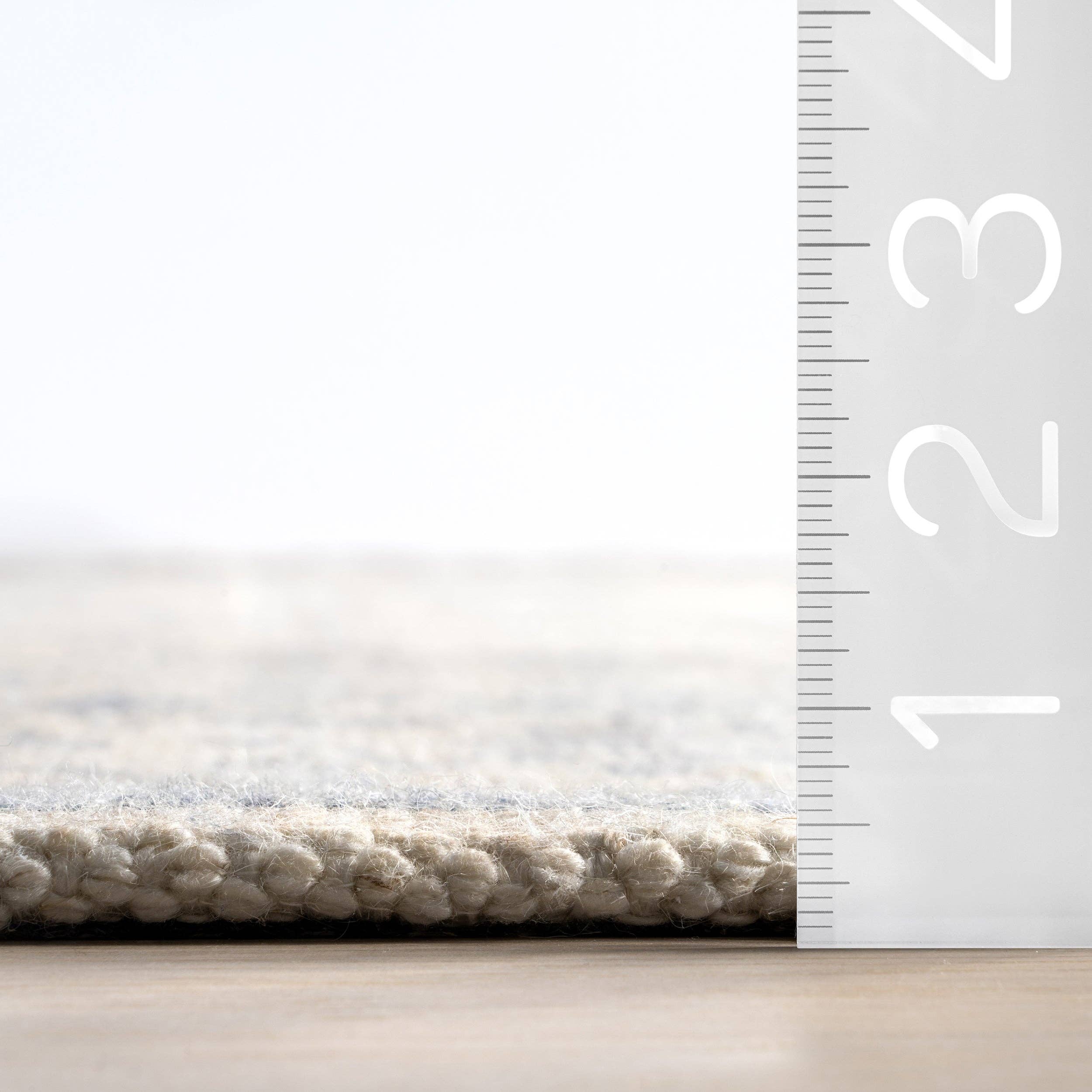 Slate Blue Flora Wool and Cotton Area Rug for wholesale on Faire2