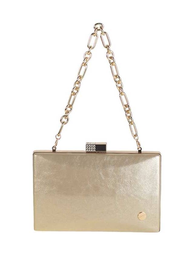 SIAM PARTY CLUTCH P.U. GOLD LEATHER for wholesale by Volum Bags