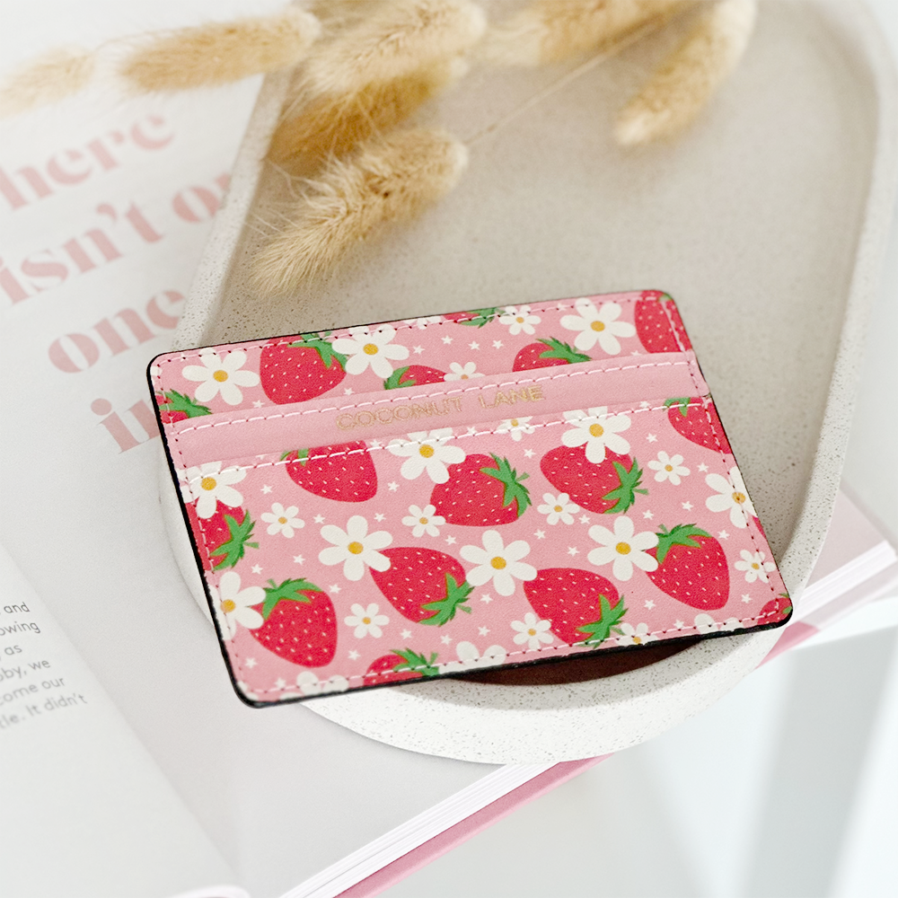 Coconut Lane - Wholesale Card Holder - Women's - Berry Cute Strawberry Card Holder1