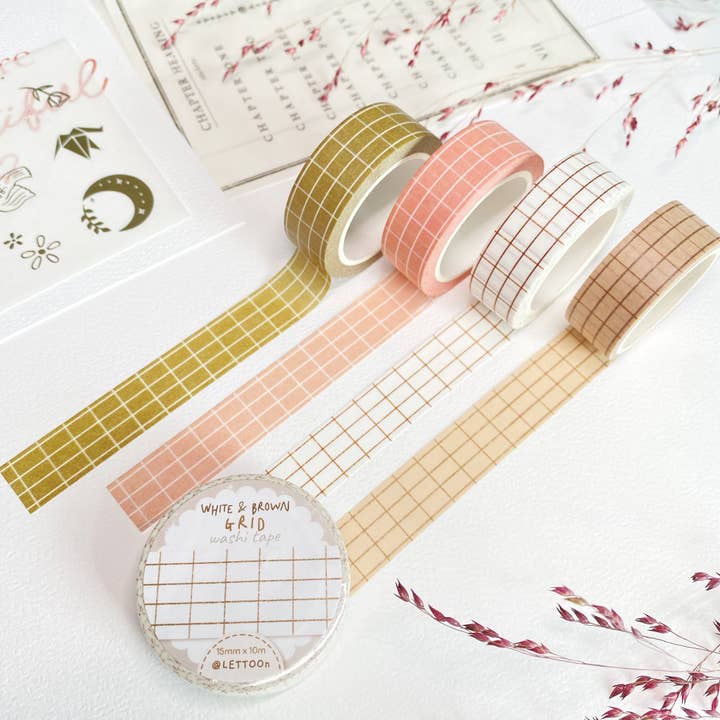 Lettoon - Wholesale Washi Tape - Washi Tape - Gridtastic