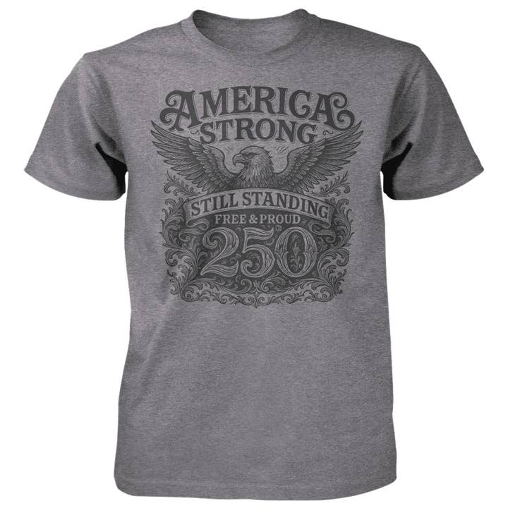 America Strong Eagle - 4.5 oz Cotton T-Shirt for wholesale by American Traditions