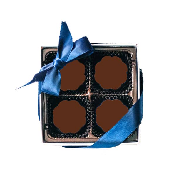 Chouquette - Vente Boîtes de chocolats - N'importe quelle boîte de 4 - vous choisissez le design ! Caramels au chocolat