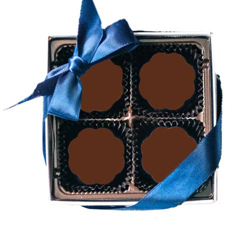 N'importe quelle boîte de 4 - vous choisissez le design ! Caramels au chocolat pour la vente par Chouquette