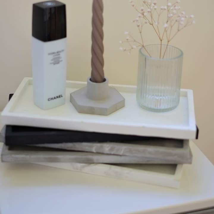 Rektangelbricka i betong | Displayfack | Dekorativ bricka för wholesale av Concreates