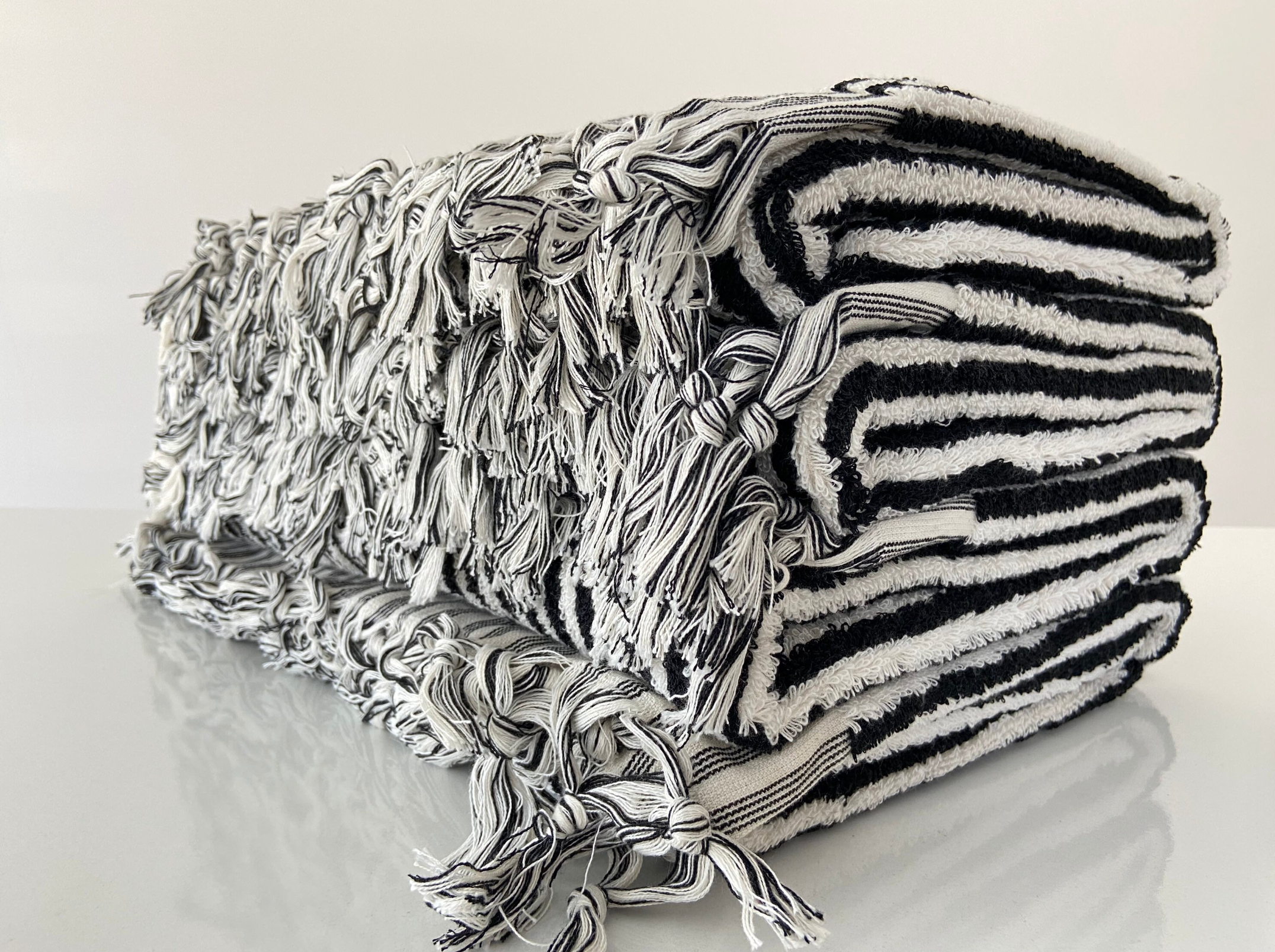 YURTLUS - Wholesale Bath Towel - Bath Towel 36x 70, Beach Towel, Soft Thick Towel, Bathroom Bath Towel 36x 70, Beach Towel, Soft Thick Towel, Organic, Bathroom Stripes - Black3