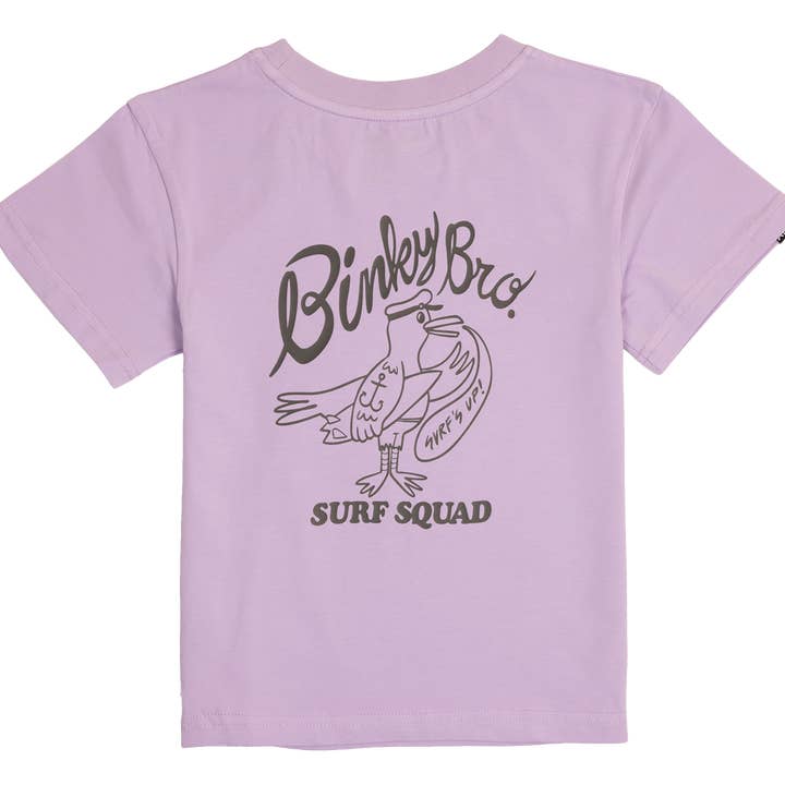Purple Kids Graphic T-Shirt Surf Squad for wholesale on Faire1