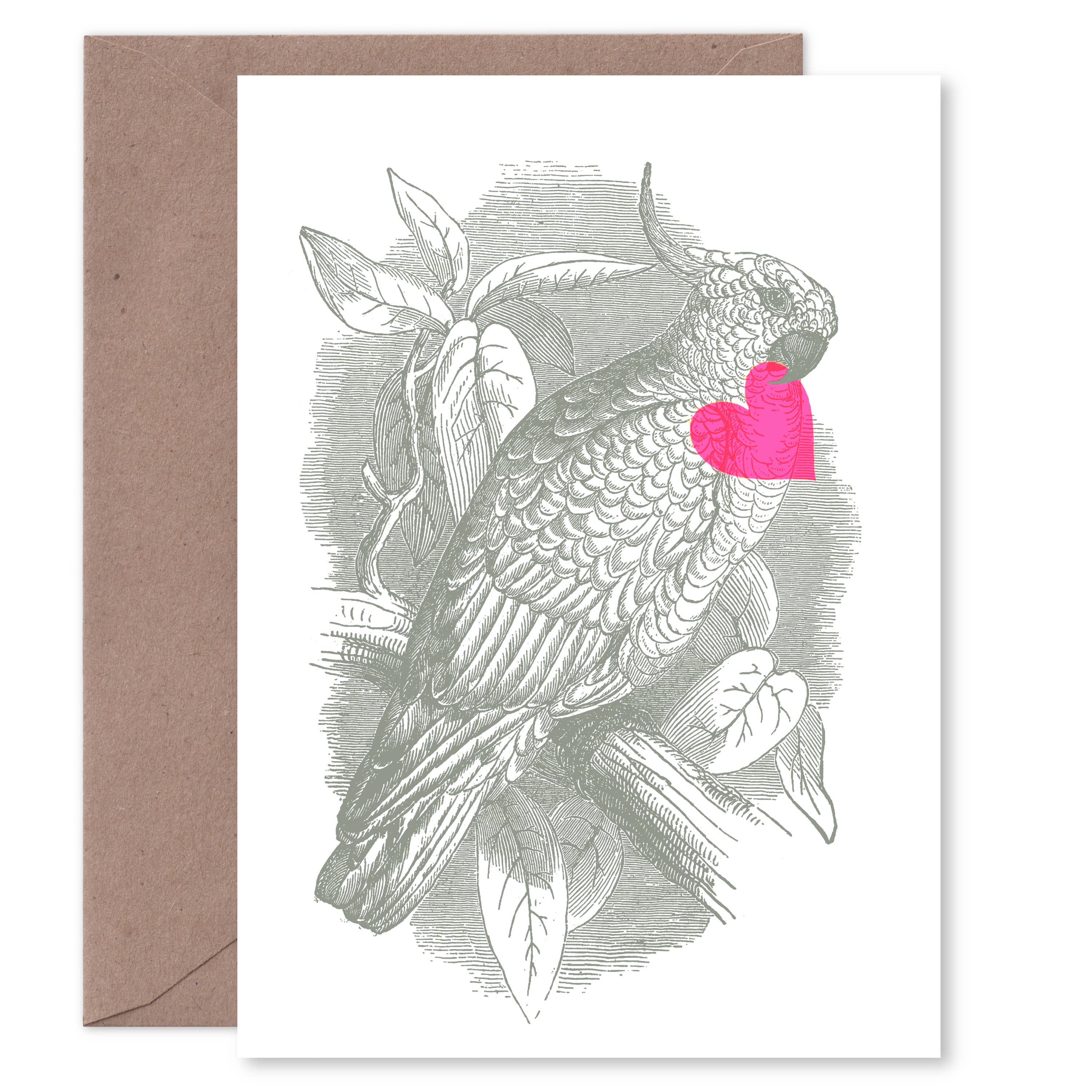 Pictrix Design - Wholesale Everyday Greeting Card - LAST 6: “Excellent birds: Cockatoo” greeting card3