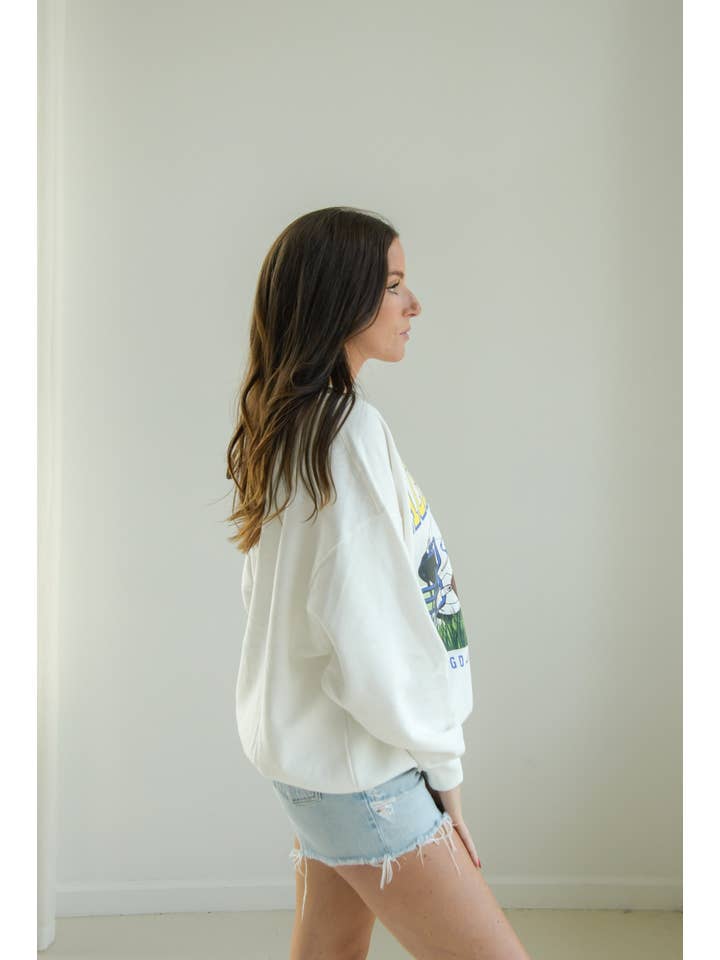 BLANC Système d'exploitation multimédia SD State Malone Fleece Crew en vente sur Faire1