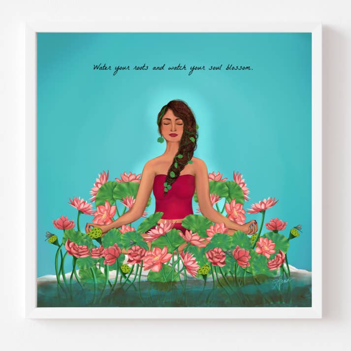 Water Your Roots | Quote Art for wholesale by Art by Anna Alvarado