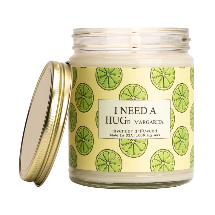 Funny Candle - 9oz Jar, 100% Soy - Need a HUGe Margarita for wholesale by Moonlight Makers