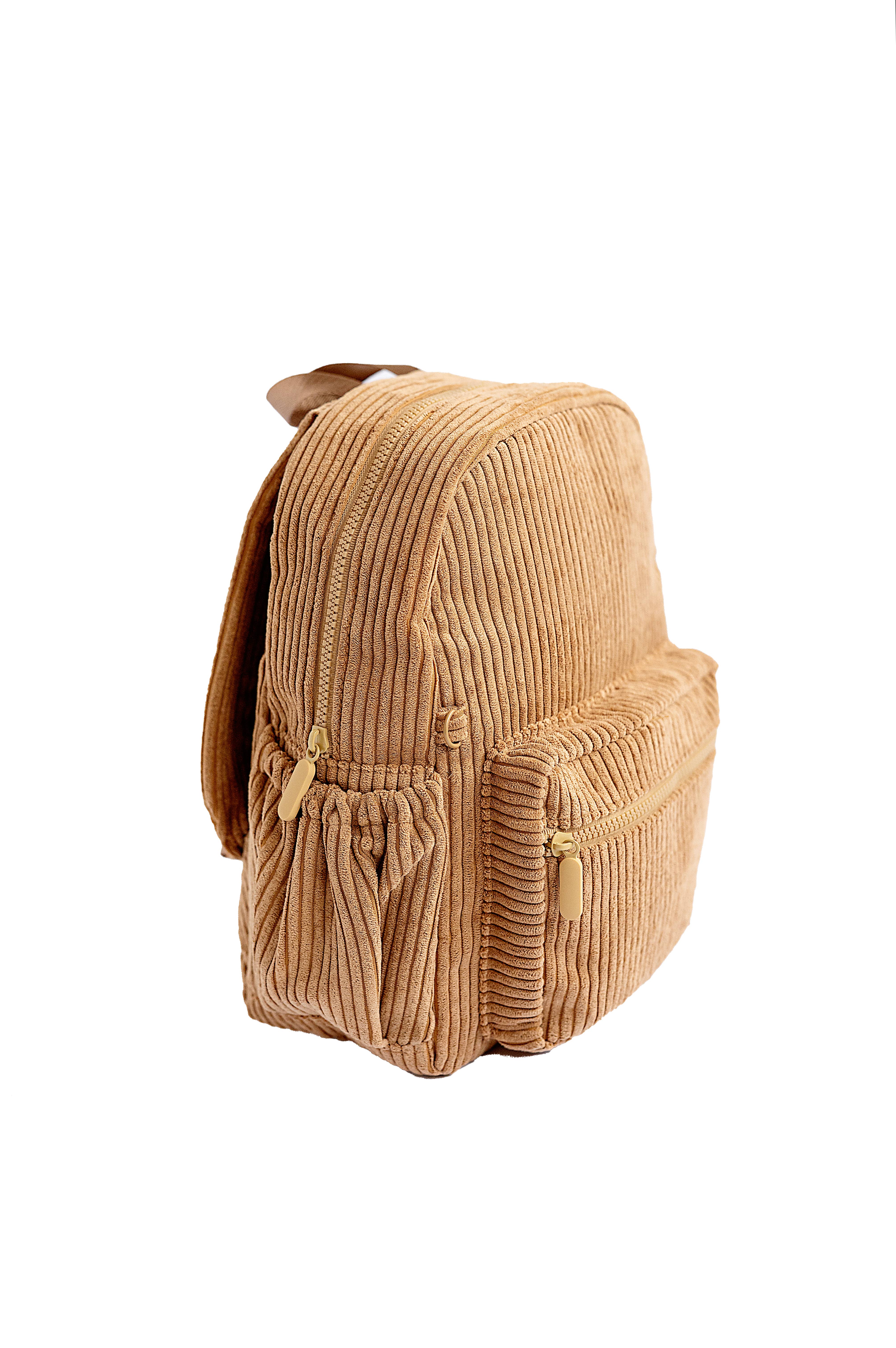 Big Little Wish - Wholesale Backpack - Kids - The Play Date Mini Backpack- Camel Corduroy6
