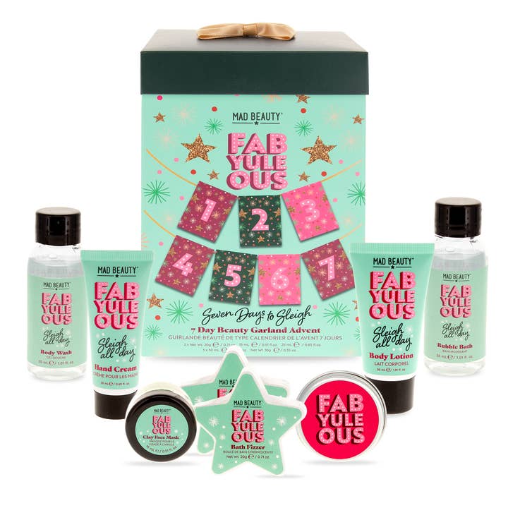 Mad Beauty USA LLC - Wholesale Bath & Body Set - Mad Beauty FabYuleOus7 Day Beauty Garland Advent3