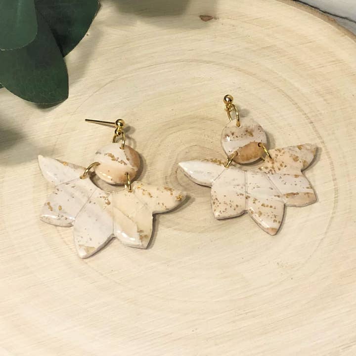 The Felicia - Marbled Flower dangle for wholesale by Belle et Moi