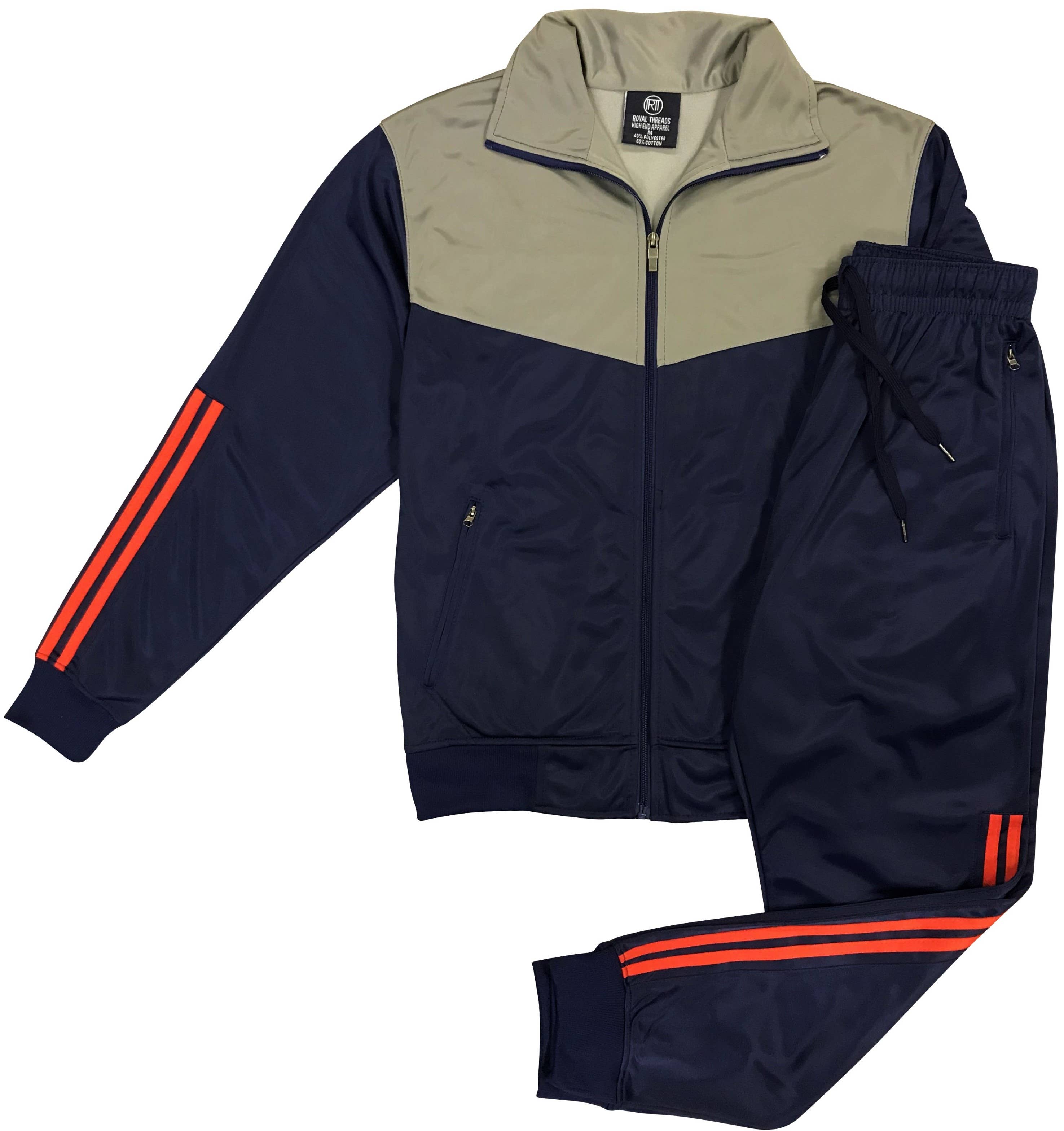 Royal Threads - Wholesale Tracksuit - Men's - Men's Velocity Track Jacket Track Pants Jogger Activewear Tracksuit Outfit6