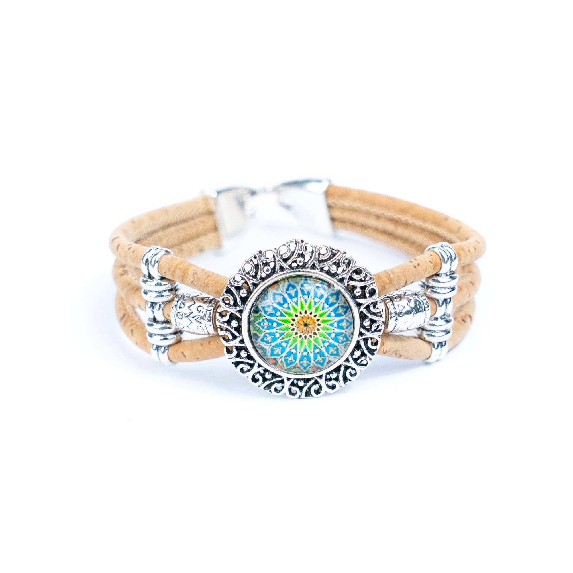 Meninas Bonitas Cork - Wholesale Charm/Dangle Bracelet - Natural cork cord and alloy hardware handmade fashion ladies bracelet BR-469-MIX-5(RANDOM)5