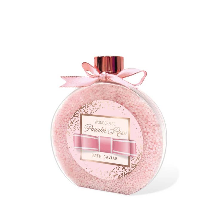 Caviale Da Bagno Powder Rose In Bottiglia Regalo Rosata per la vendita all'ingrosso da parte di IngrossoBeauty by INCI Srl
