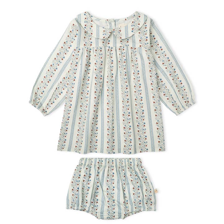 Organic Peter Pan Collar Dress - Vine Trail for wholesale by Makemake Organics