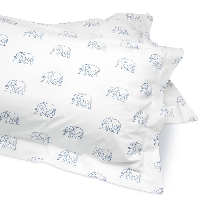 Blå Elefant bäddset (blå) för wholesale på Faire