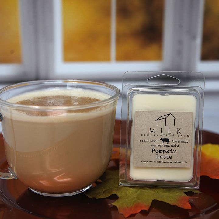 Wax Melts Pumpkin Latte for wholesale by Milk Reclamation Barn
