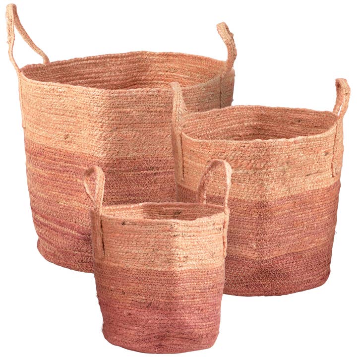 Braided Ombre Basket Set for wholesale by Primitives by Kathy