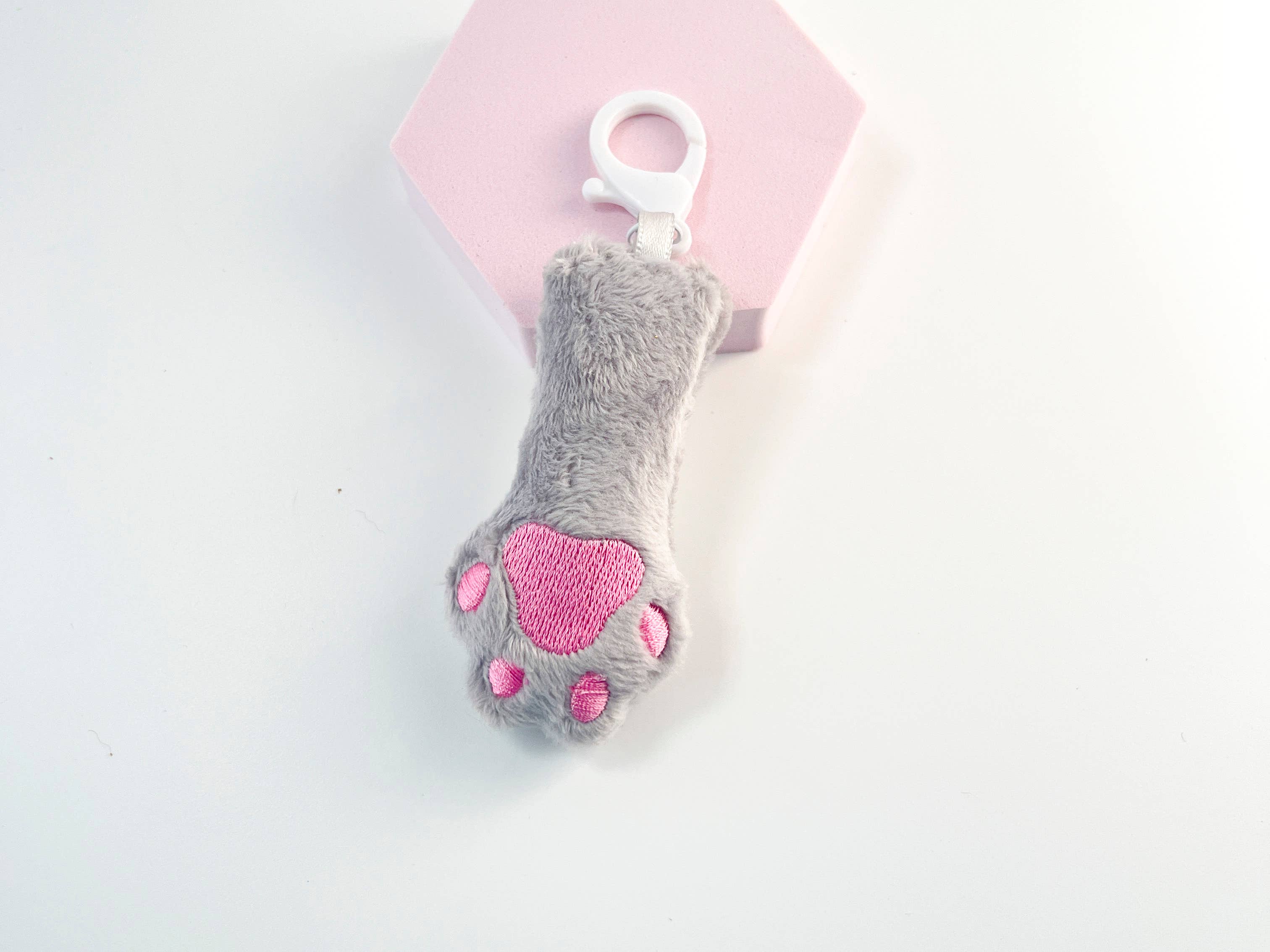 Kawaii Hair Candy - Venta al por mayor Llavero - Mujer - Llavero con encanto de bufanda de gato de felpa – Patita kawaii5