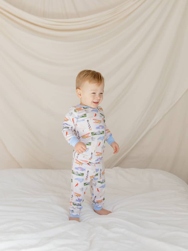 With Love, From Collection - Wholesale Sleepsuit - Baby - North Carolina State Bamboo Pajamas