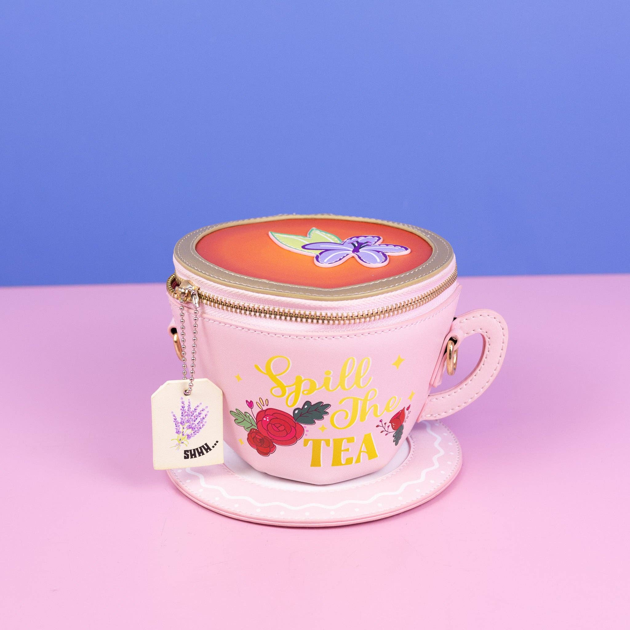 Bewaltz - Wholesale Crossbody Bag - Women's - Lavender Tea Cup Crossbody