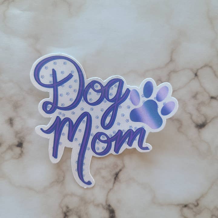 Dog Mom - Vinyl Sticker for wholesale by NGlenn Studios