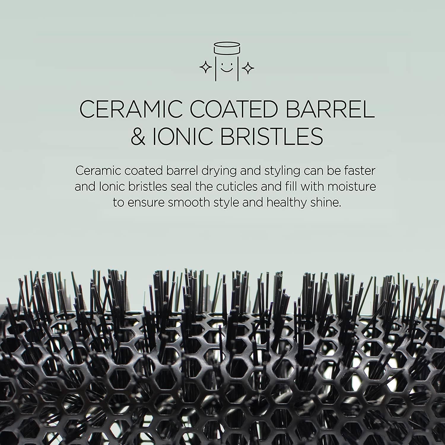 Majestic Beauty - Wholesale Hair Brush/Comb - Round Brush- Swift Blow Dry With Nylon Bristle, Professional1