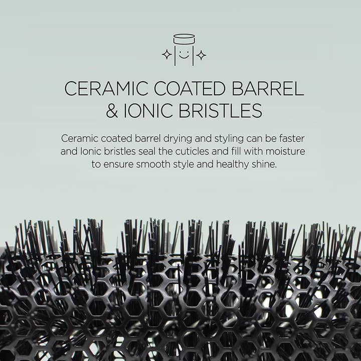 Majestic Beauty - Wholesale Hair Brush/Comb - Round Brush- Swift Blow Dry With Nylon Bristle, Professional1